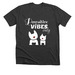 Pawsitive Vibes Only, a Dark Grey Heather Premium Unisex Tee