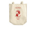 ??? Tote, a Natural Over-the-Shoulder Shopping Tote Bag (back-view)