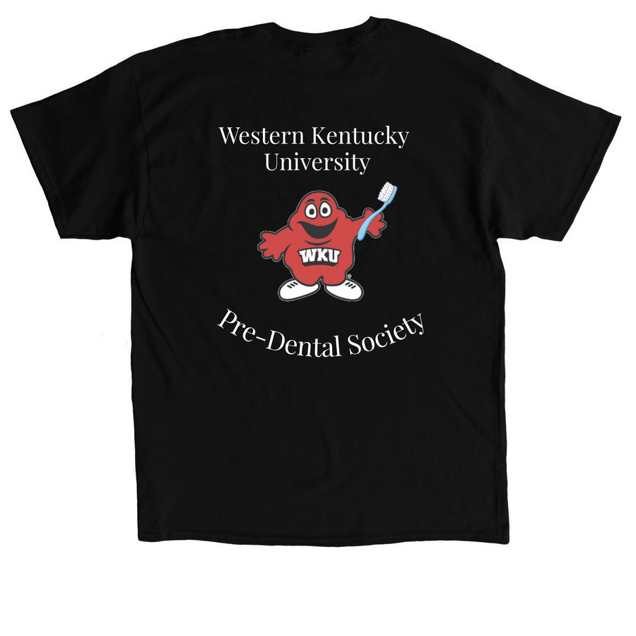 Brush Big Red 2.0!, a Black Classic Unisex Tee (back-view)