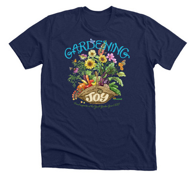 Gardening is Joy! Youth Garden Grant 2027, a Solid Navy Blend Premium Unisex Tee