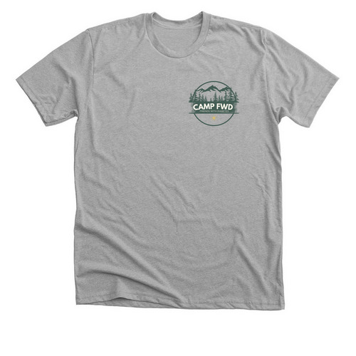 Camp FWD, a Athletic Heather Premium Unisex Tee