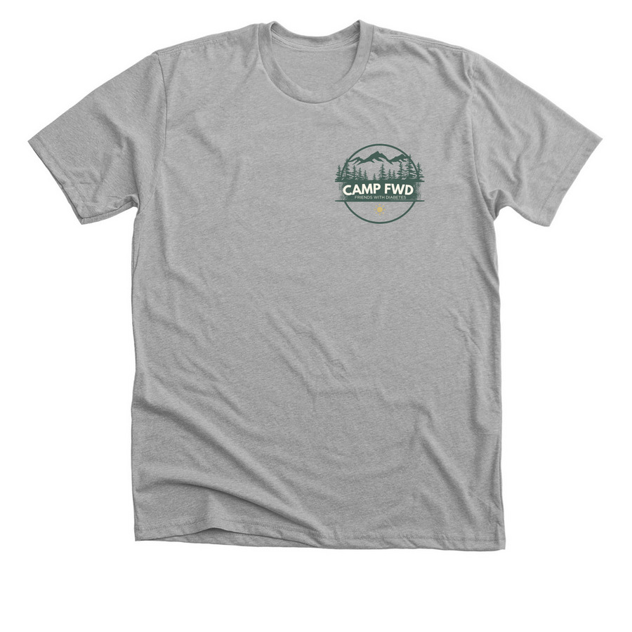 Camp FWD, a Athletic Heather Premium Unisex Tee