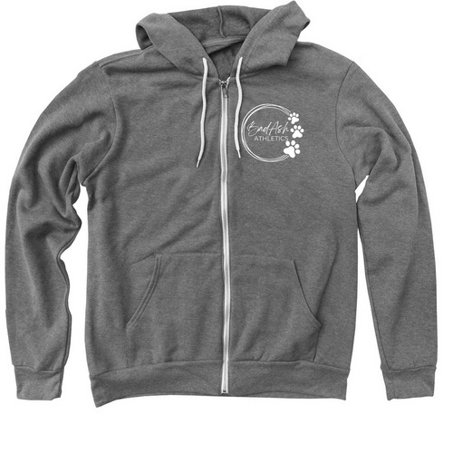 Puppy Ears, a Deep Heather Zip Up Hoodie