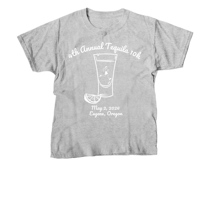 4th Annual Tequila 10k Race T-shirt, a Sport Grey Youth Unisex Tee