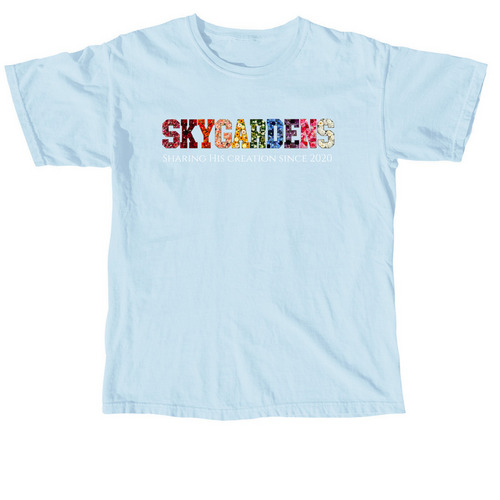 SKYGARDENS, a Chambray Comfort Colors Unisex Tee