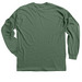 COALDR's Bad to the Bone Halloween, a Military Green Classic Long Sleeve Tee (back-view)