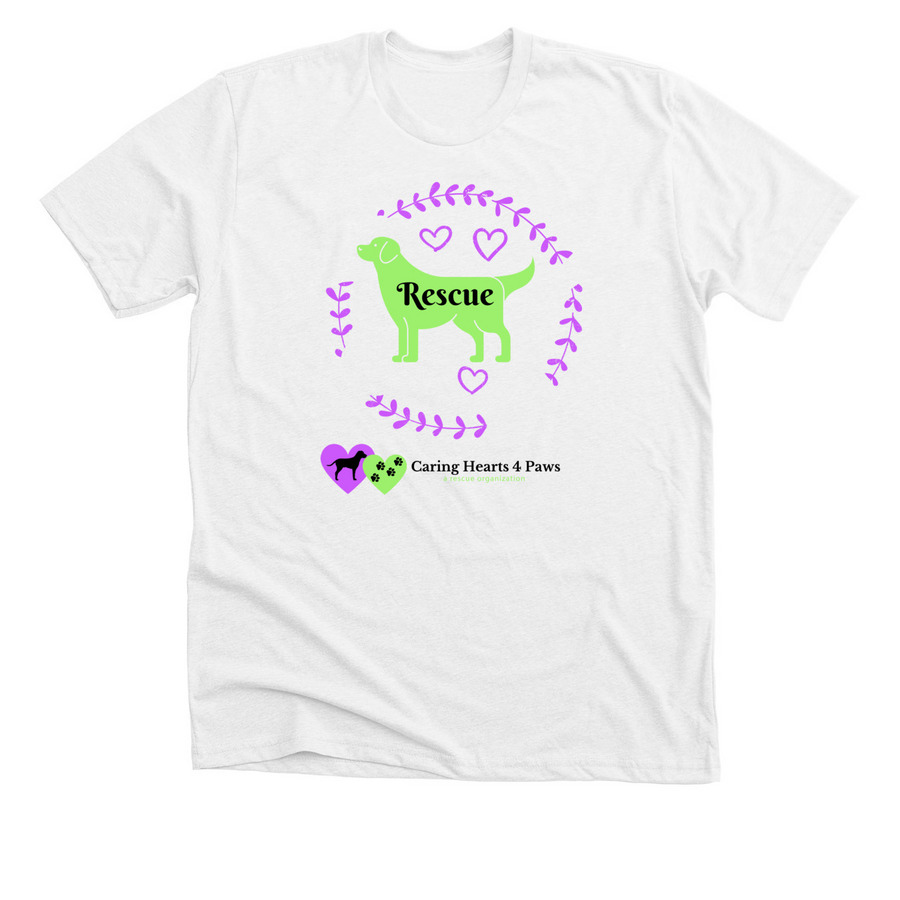 Rescue Dog, a Solid White Blend Premium Unisex Tee