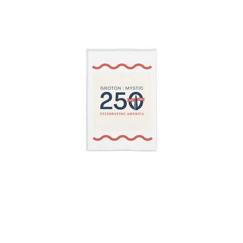 Groton Mystic 250 Flag, a White 12" x 18" Yard Flag