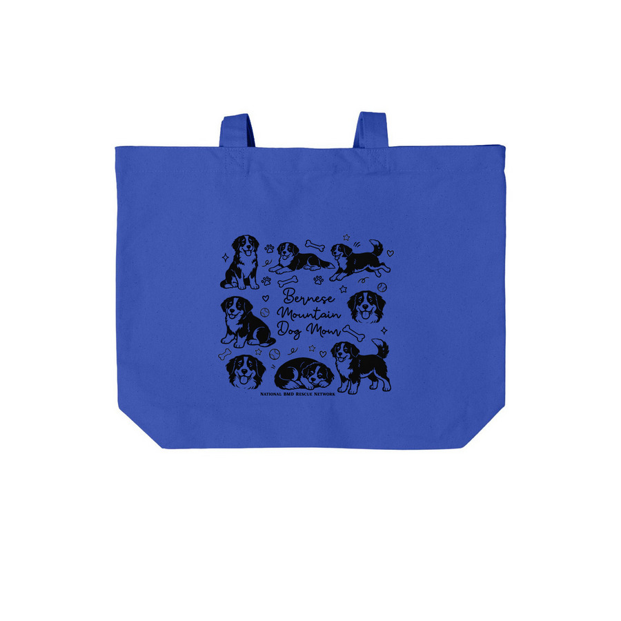 Berner Mom Bag, a True Royal Cotton Canvas Tote Bag