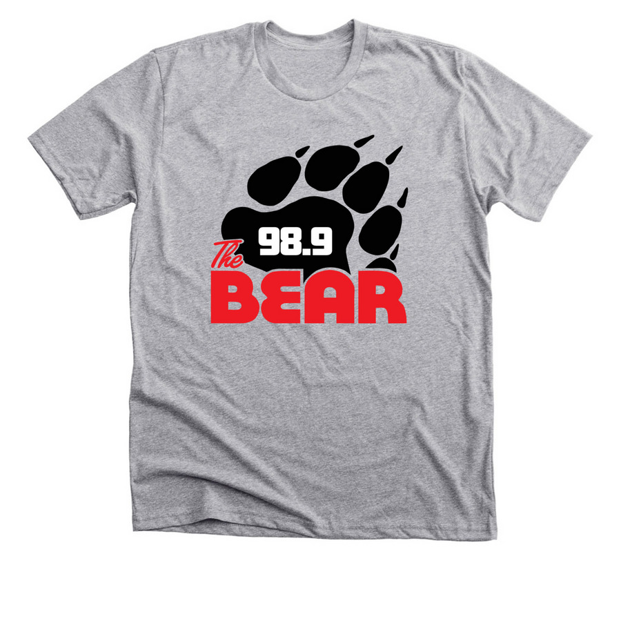 98.9 The Bear & JLNK Apparel, a Athletic Heather Premium Unisex Tee