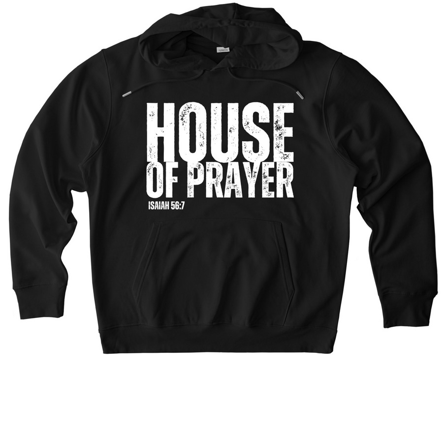 House of Prayer, a Black Stanley/Stella Unisex Cruiser 2.0 Pullover Hoodie