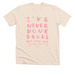 Venus Tee (Classic Pink), a Heather Soft Cream Premium Unisex Tee