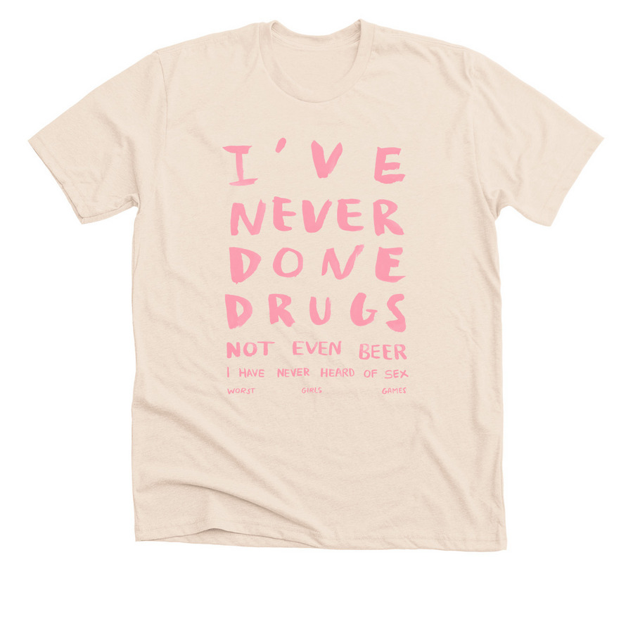 Venus Tee (Classic Pink), a Heather Soft Cream Premium Unisex Tee