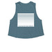 Danceworks Summer Apparel, a Heather Deep Teal Women's Cropped Racerback Tank