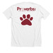 Proverbs 12:10 Animal Rescue Classics, a Solid White Blend Premium Unisex Tee (back-view)