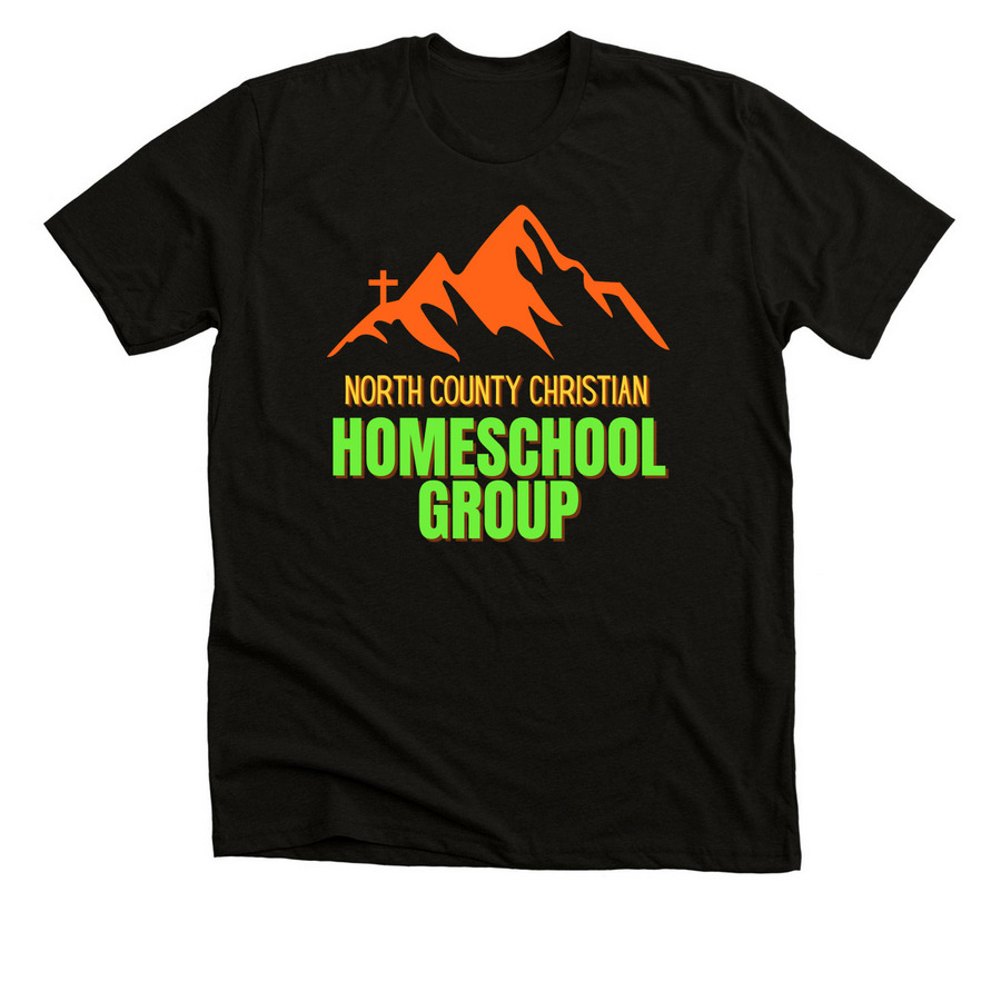 North County Christian Homeschool Group, a Black Heather Premium Unisex Tee