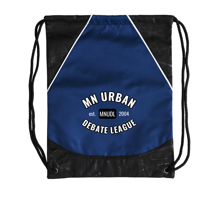 Sporty MNUDL Drawstring Bag, a True Royal Rival Cinch Pack