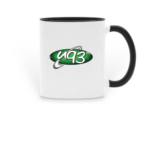 Coffee Mug, a Black Two-Tone Ceramic Mug