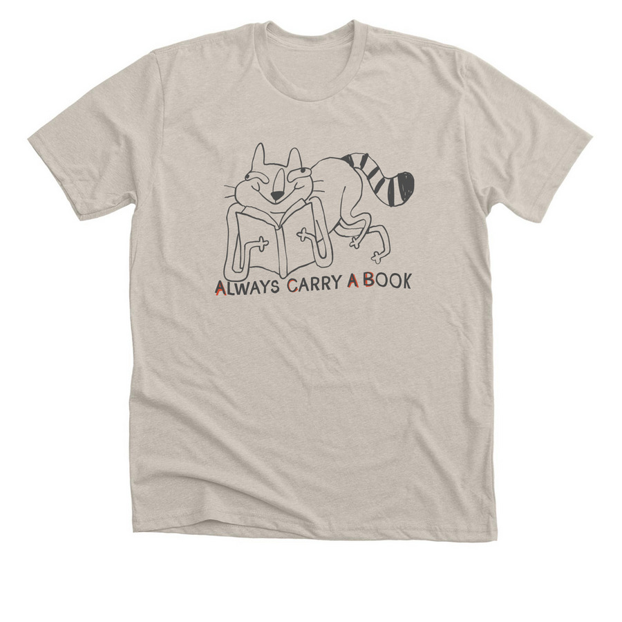 Always Carry A Book, a Heather Dust Premium Unisex Tee