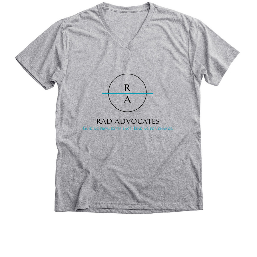 RAD Advocates Swag, a Athletic Heather Premium V-Neck Tee