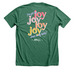 Down in my Heart on back, a Heather Grass Green Premium Unisex Tee (back-view)