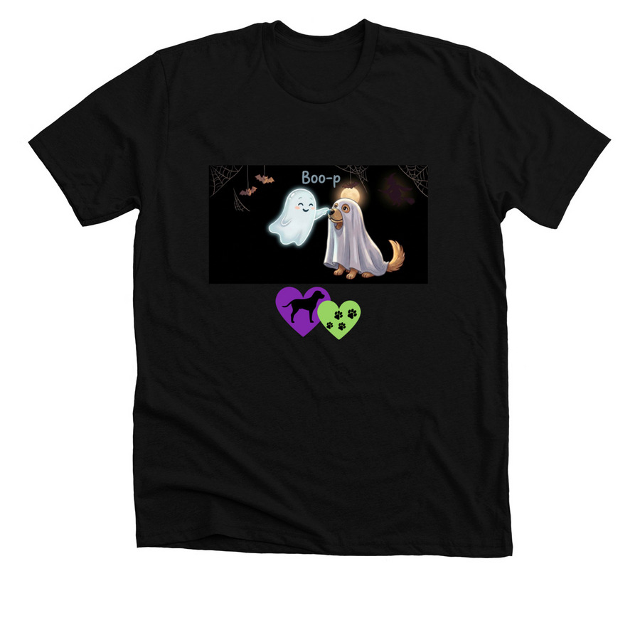 Boo-p, a Solid Black Blend Premium Unisex Tee