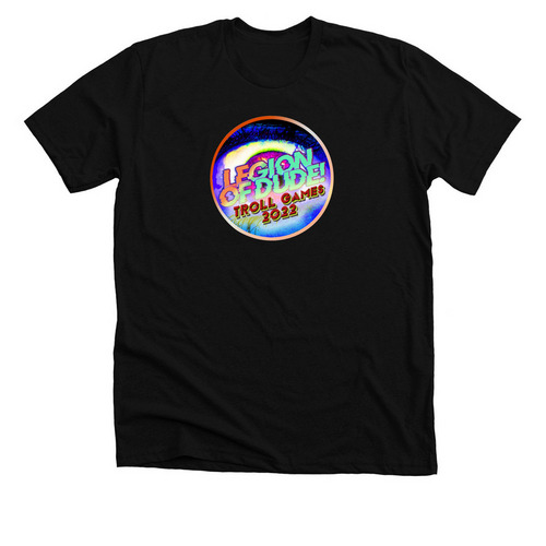Troll Games 2022 Tees, a Solid Black Blend Premium Unisex Tee