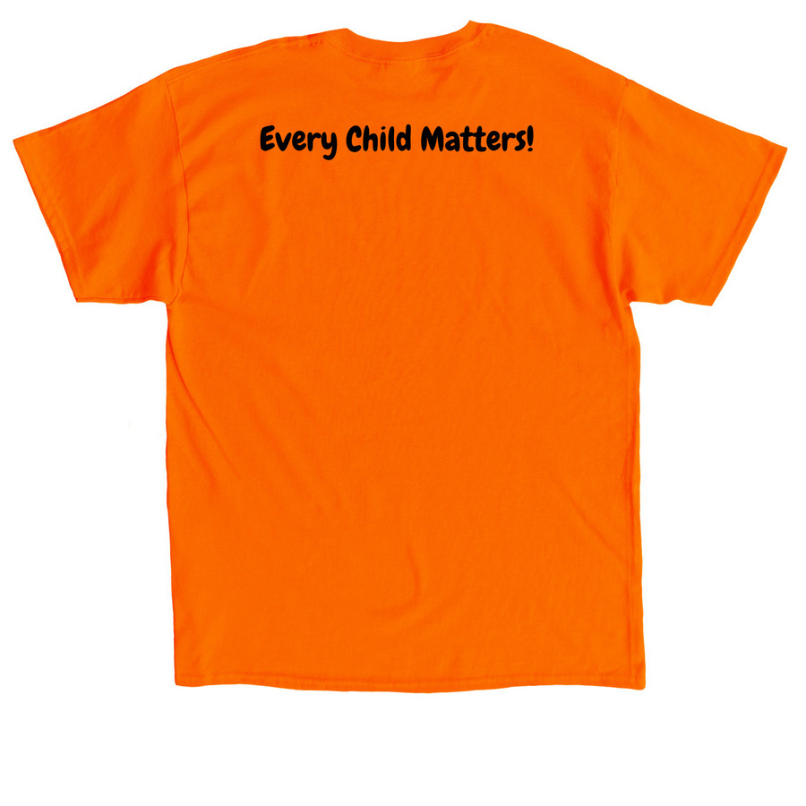 Astor Orange Shirt, a Orange Classic Unisex Tee (back-view)
