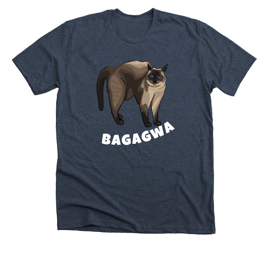 meef bagagwa, a Heather Midnight Navy Premium Unisex Tee