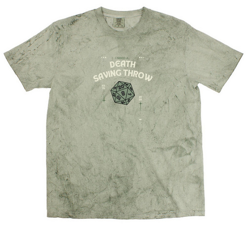 Death Saving Throw, a Fern Comfort Colors Colorblast Tee