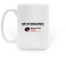 Circle of Hope in Color, a White Large Coffee Mug (back-view)