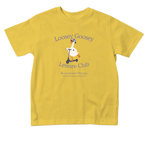 Loosey Goosey Toddler Tee, a Yellow Toddler Tee