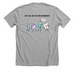 Let's all go to the hygienist, a Athletic Heather Premium Unisex Tee (back-view)