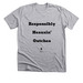 Very Responsibly., a Athletic Heather Premium Unisex Tee