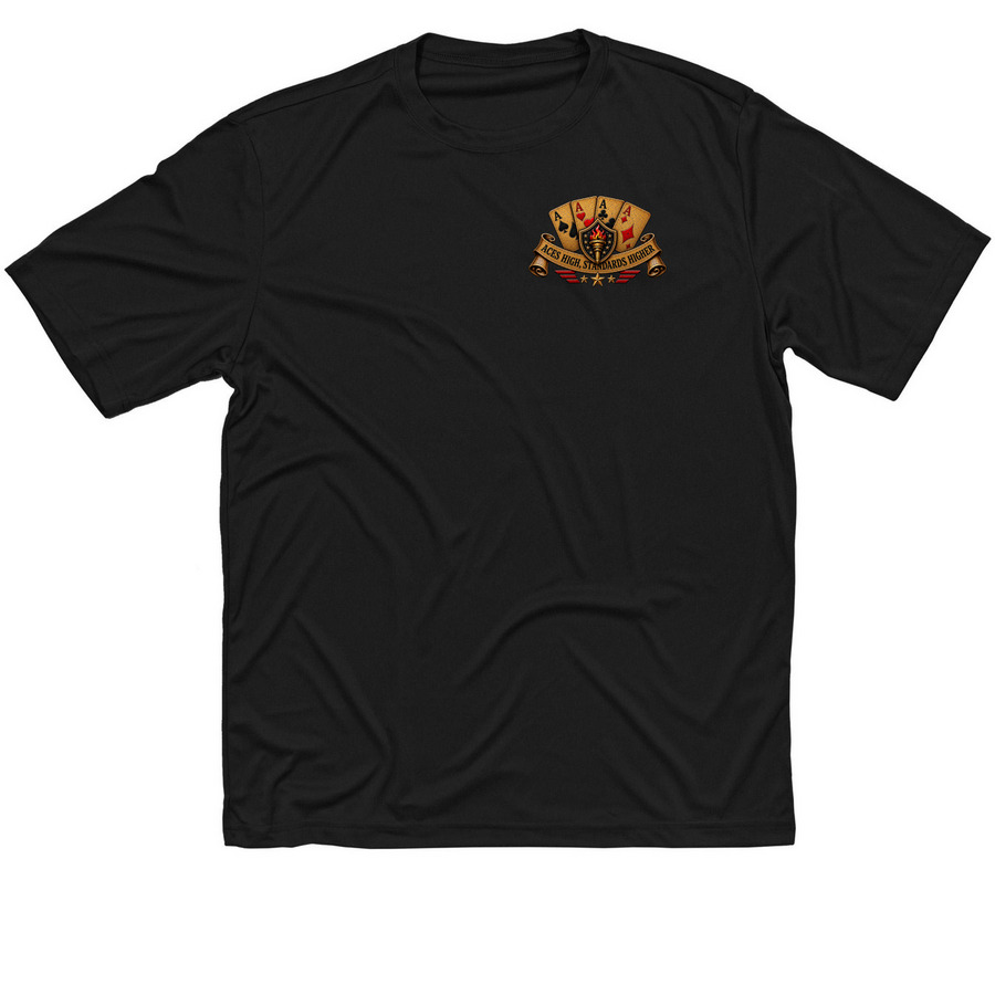 Alpha Aces, a Black Classic Performance Tee