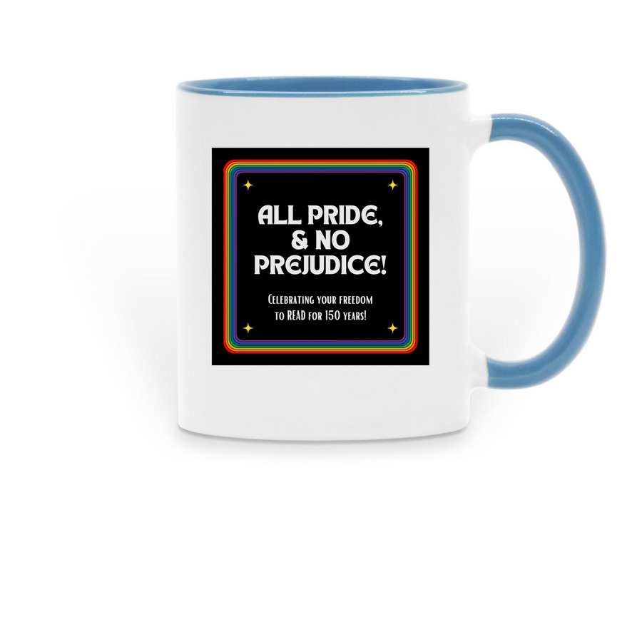 All Pride Mug, a Light Blue Two-Tone Ceramic Mug