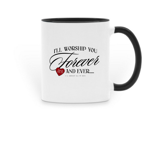 Psalm 104 Mug, a Black Two-Tone Ceramic Mug
