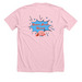 SUPER BRAIN SQUAD, a Heather Pink Premium Unisex Tee (back-view)