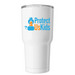 PURPOSE. ON THE GO., a White Insulated Tumbler