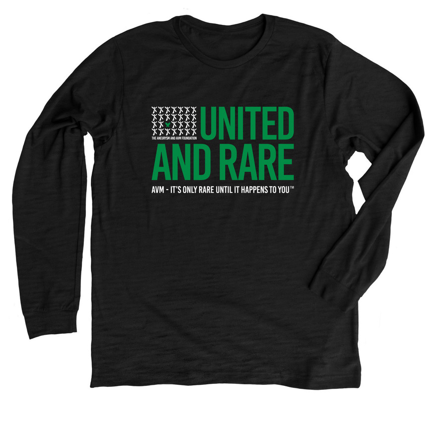 AVM - United and Rare 2, a Solid Black Blend Premium Long Sleeve Tee