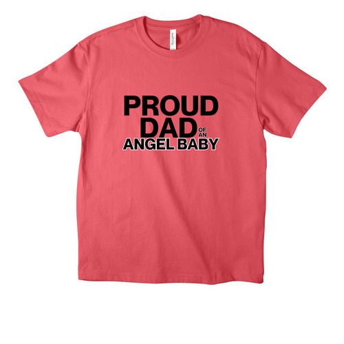 Proud Dad of an Angel Baby, a Vintage Red Unisex Heavyweight Tee
