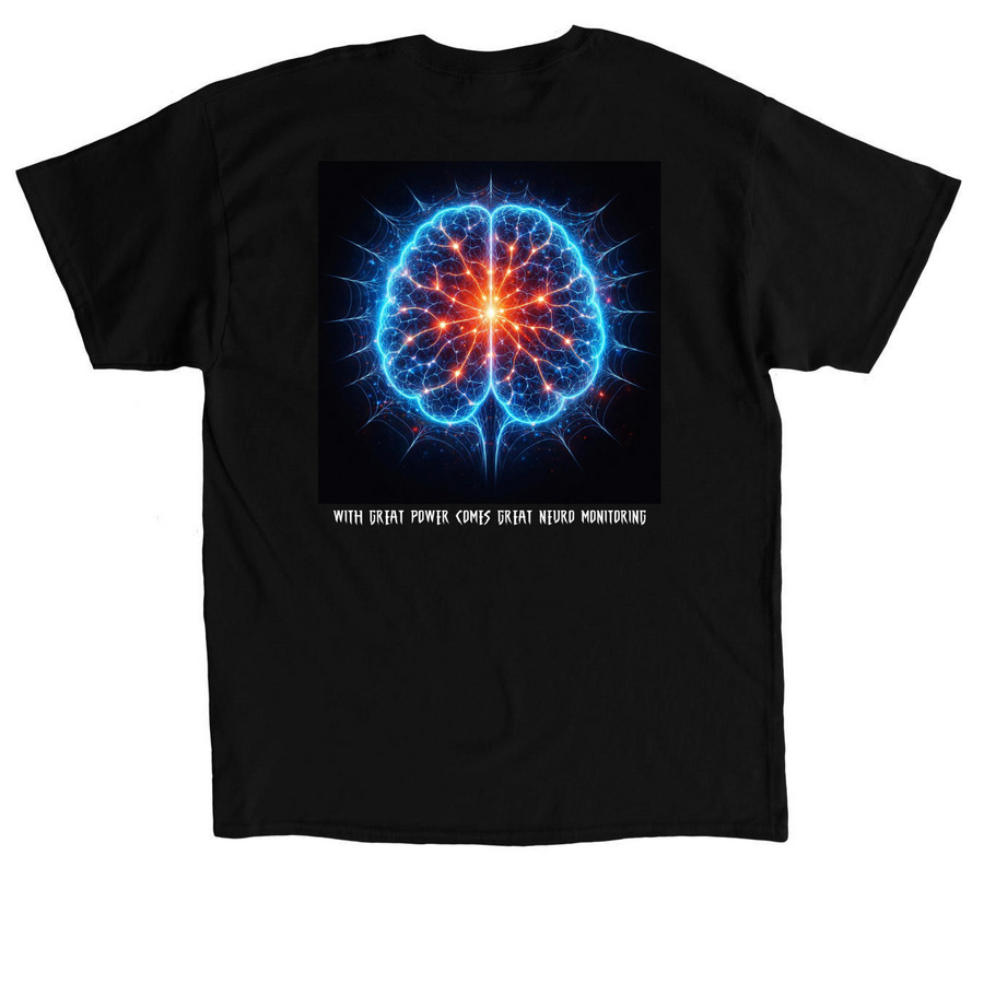 NCCU Spiderman, a Black Classic Unisex Tee (back-view)