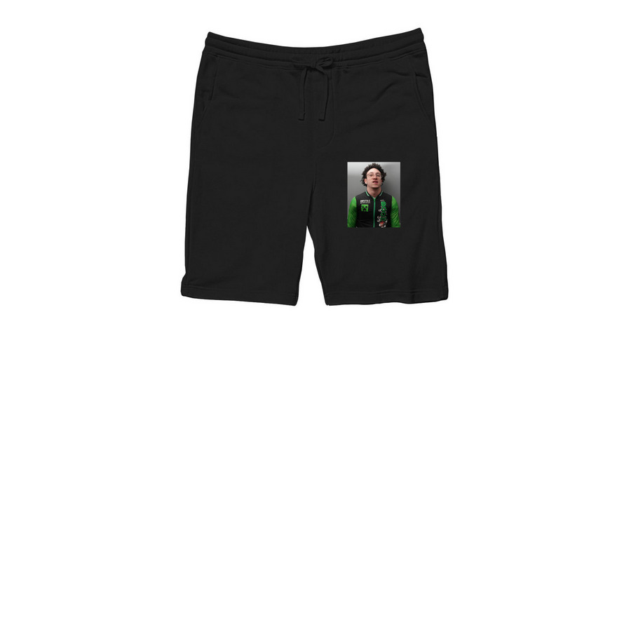 Isaacs Portrait | Shorts, a Black Midweight Fleece Shorts