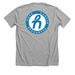 HCR Logo&nbsp;, a Athletic Heather Premium Unisex Tee (back-view)