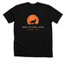 Howling Wolf, a Solid Black Blend Premium Unisex Tee