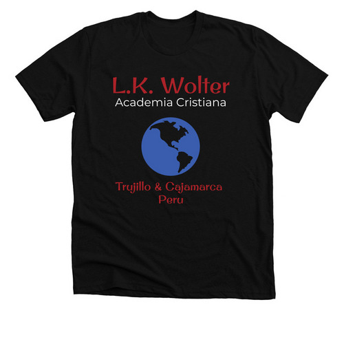 L. K. Wolter globe, a Solid Black Blend Premium Unisex Tee