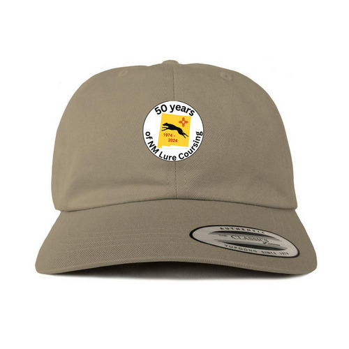 Celebrate 50 years of NM Lure Coursing!, a Khaki Printed Classic Baseball Cap