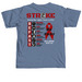 Stroke Advocacy, a Blue Jean Comfort Colors Unisex Tee (back-view)
