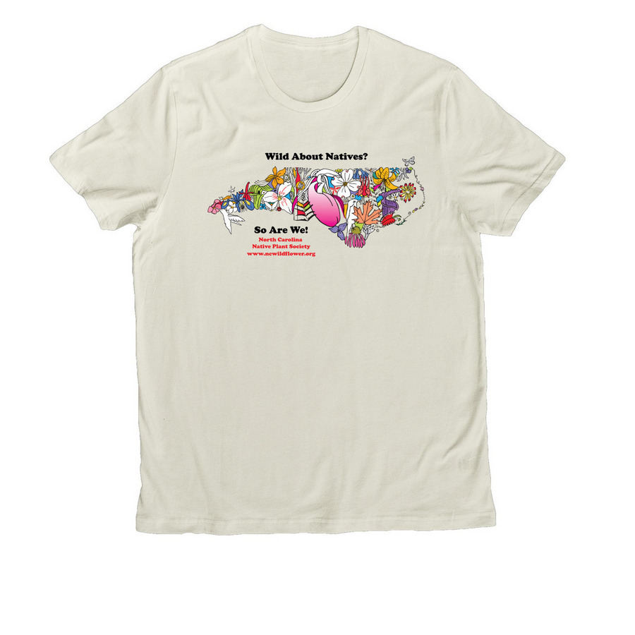 &nbsp;North Carolina Wildflowers, a White Sand Allmade Organic Cotton Unisex Tee