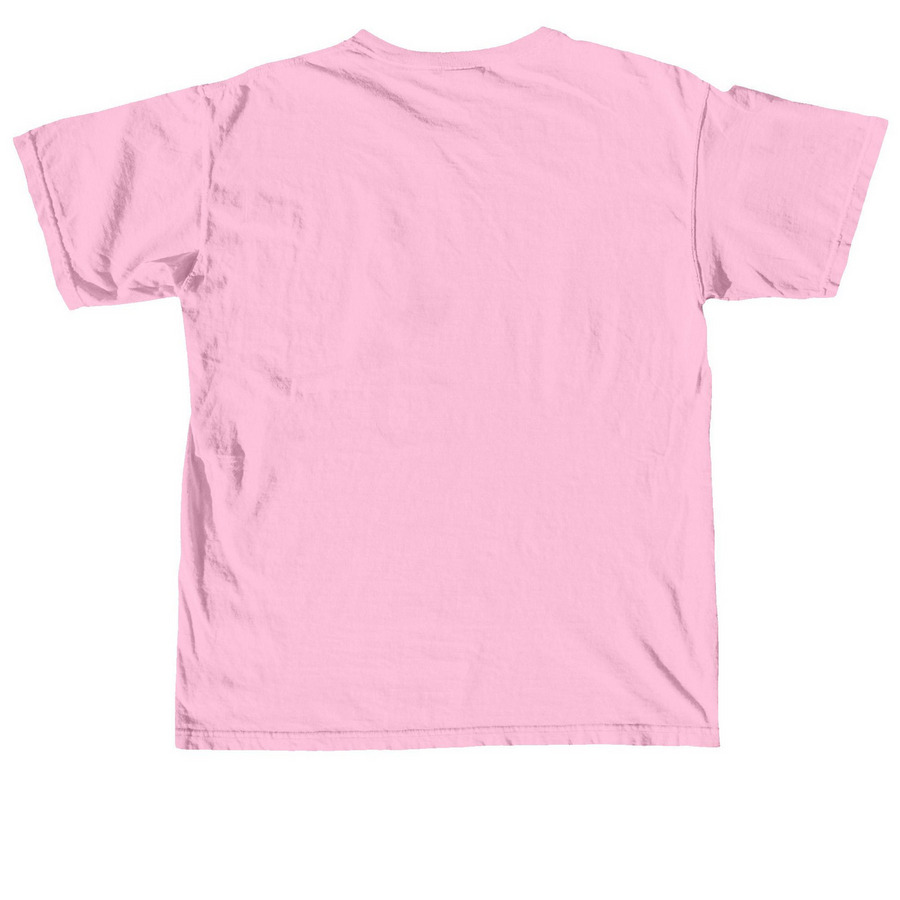 Love Lives Here, a Blossom Comfort Colors Unisex Tee (back-view)